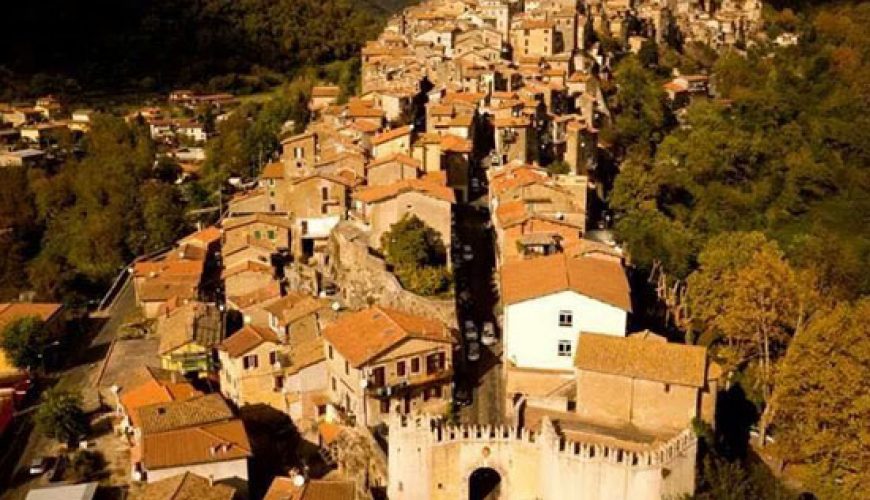 Genazzano in the Roman countryside