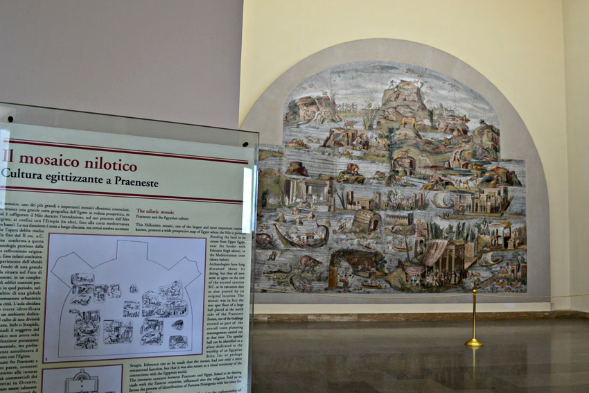 Nile mosaic in Palestrina near Rome