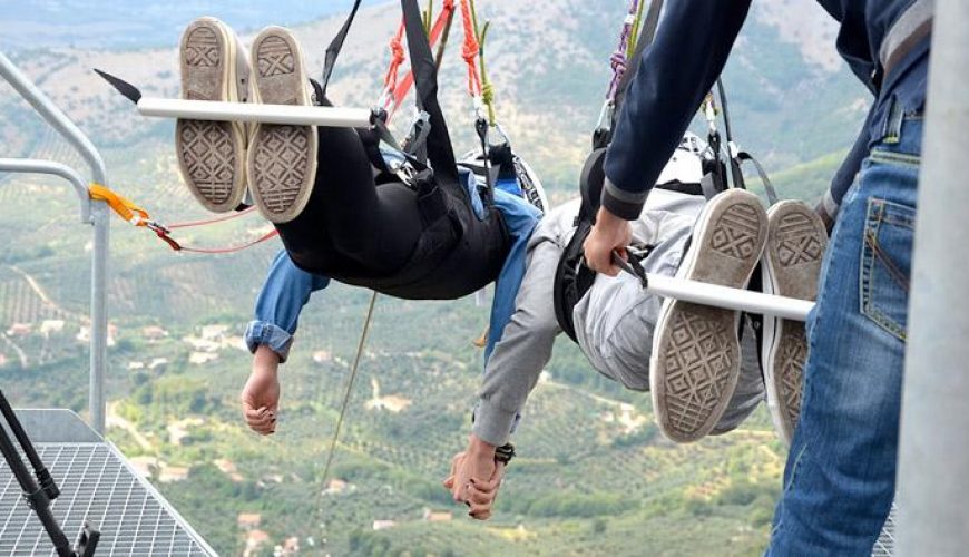 rocca massima flying in the sky rome